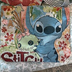 Disney Stitch Blue and Multicolor Tote Bag
